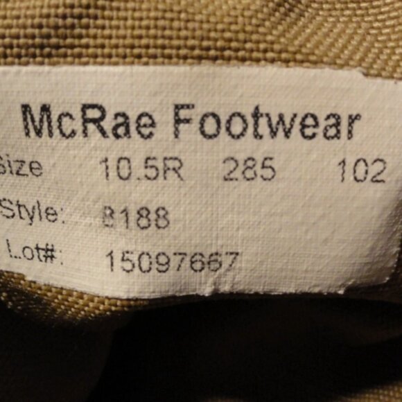 MCRAE MILITARY USAF ARMY COMBAT TACTICAL 285 CURRENT 23 sz10.5R BOOTS SV 1424 main image 11